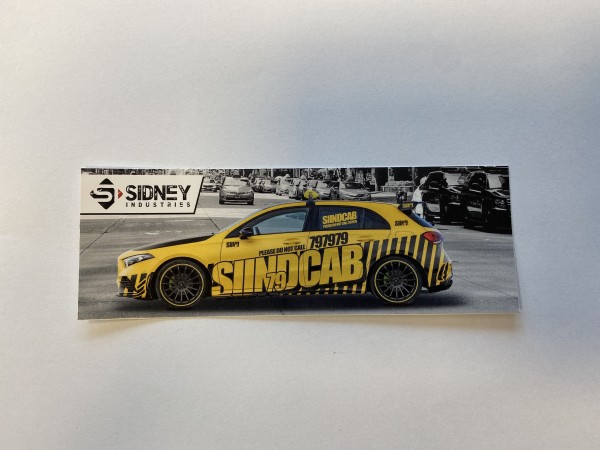 Sticker SIIND79 Cab 15x5cm