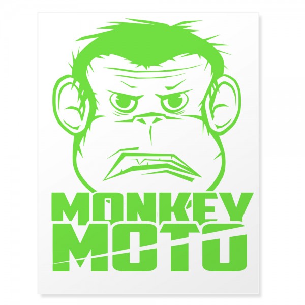 Sticker Monkey Moto Affe 20x16cm