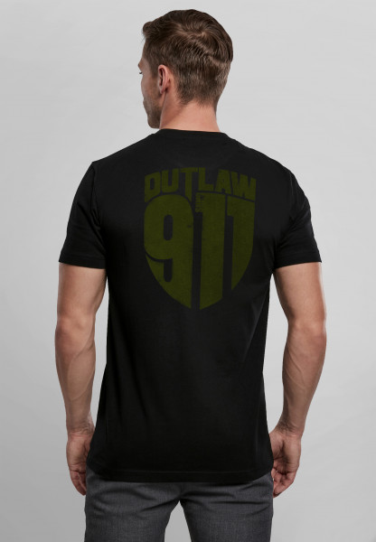T-Shirt 911 Outlaw schwarz / oliv