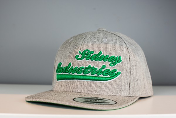 Cap Sidney Industries 3d heather grey/green