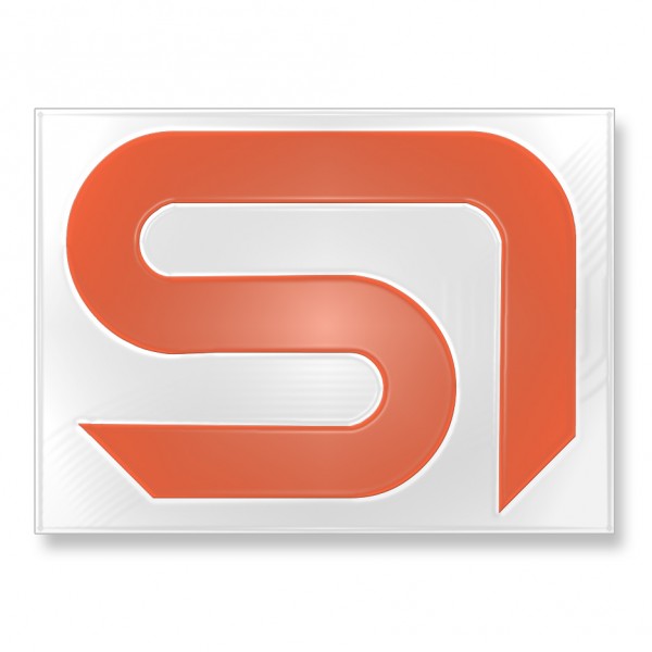 Sticker SI neon-orange 13x16,5cm