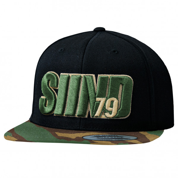Cap SIIND79 3d black/green camo