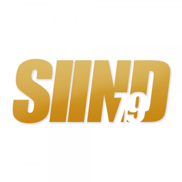 Sticker SIIND79 gold 13x6cm